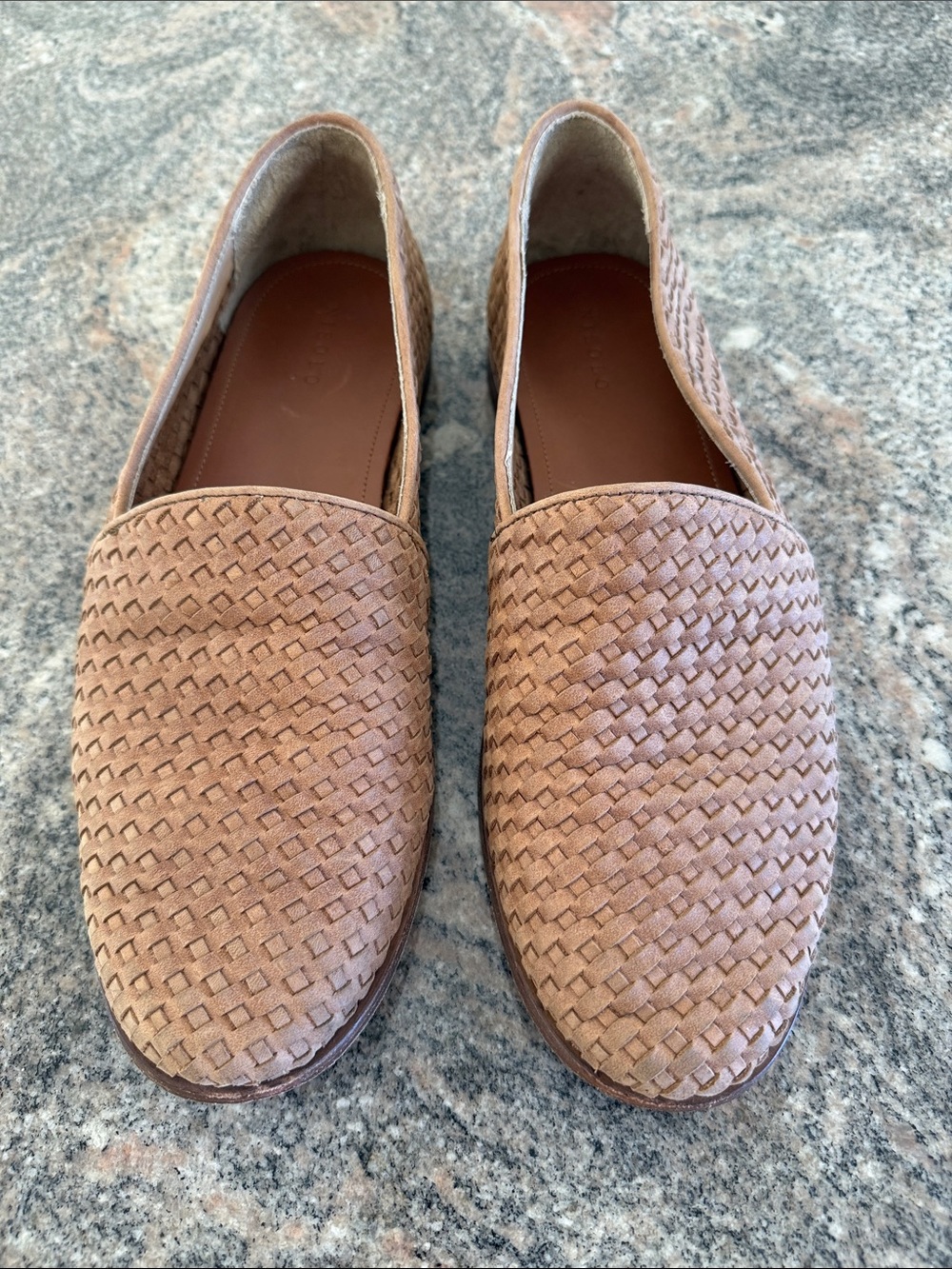 Nisolo women's leather Woven Slip-On Loafers - Picture 3 of 6
